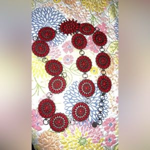 Red concho belt worn once. Size XL